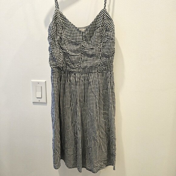 Maurices Gingham Black & White Mini Preppy A-Line Comfy Everyday Dress Size S - Picture 3 of 12